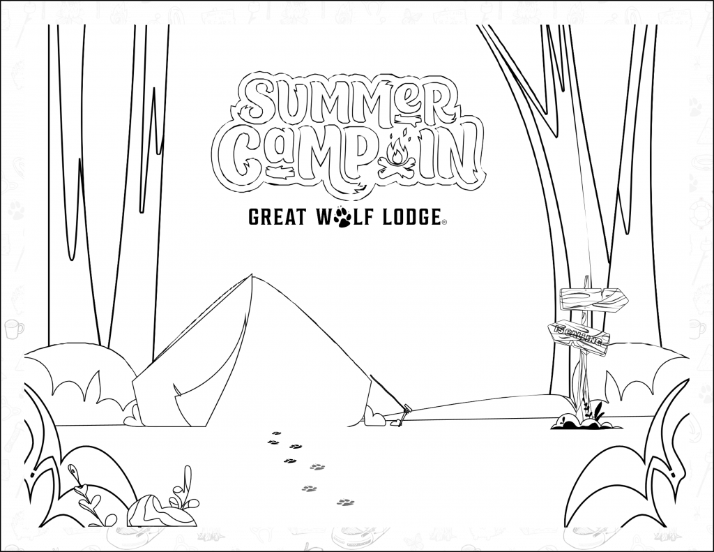 SummerCampIn1 - Summer Camp-In Coloring Activity